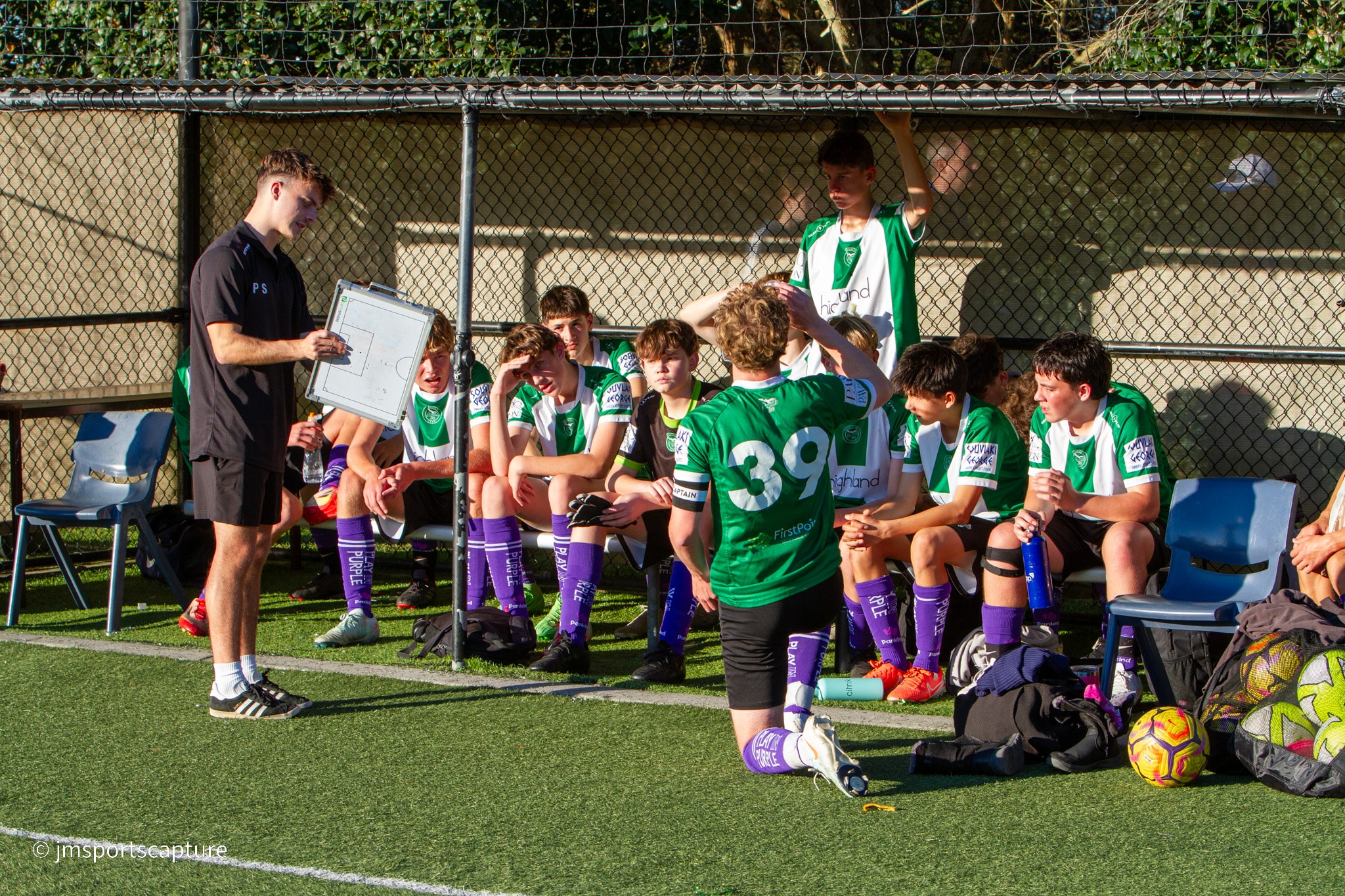 Grassroots football kids training